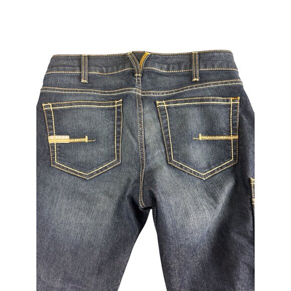 Ariat Rebar Riveter Bootcut Jeans Women's 30S Hallow Mid Rise Stretch Workwear - Picture 15 of 16